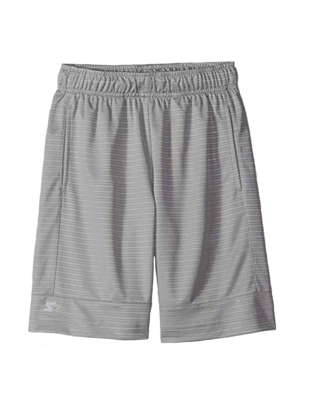 Starter Big Boys' 8" Dazzle Basketball Short Pockets Grey Size Small